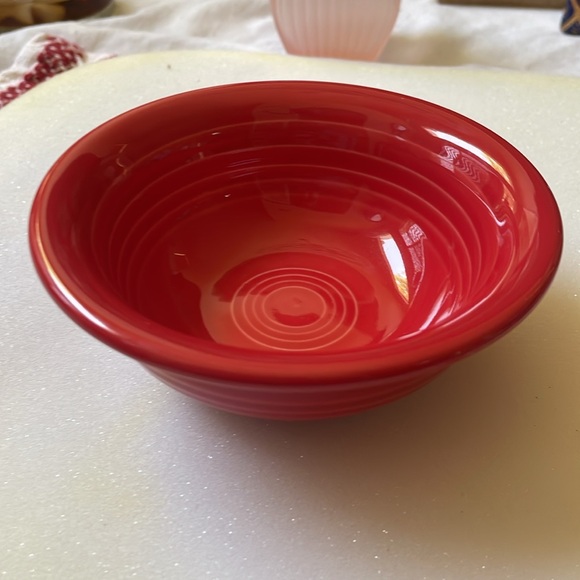 Scarlet Red Fiesta Fiestaware Homer Laughlin Salsa Fruit Bowl 5” - Picture 2 of 7